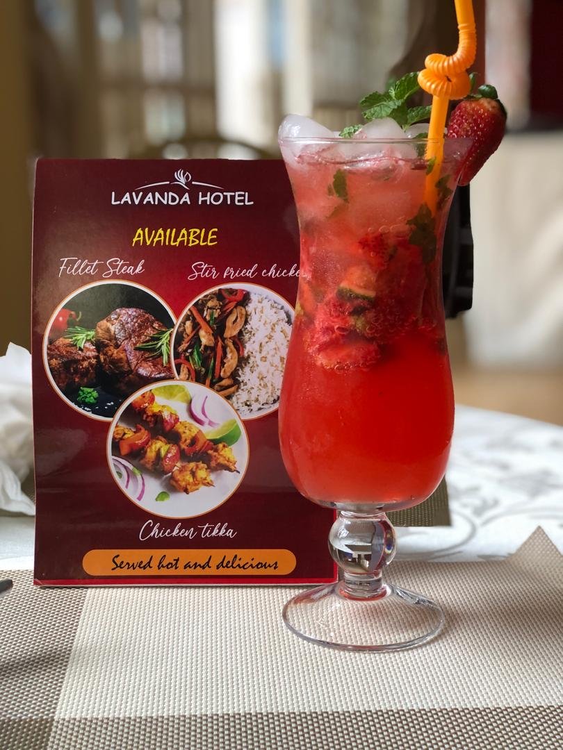 Fresh juices at Lavanda Restaurant